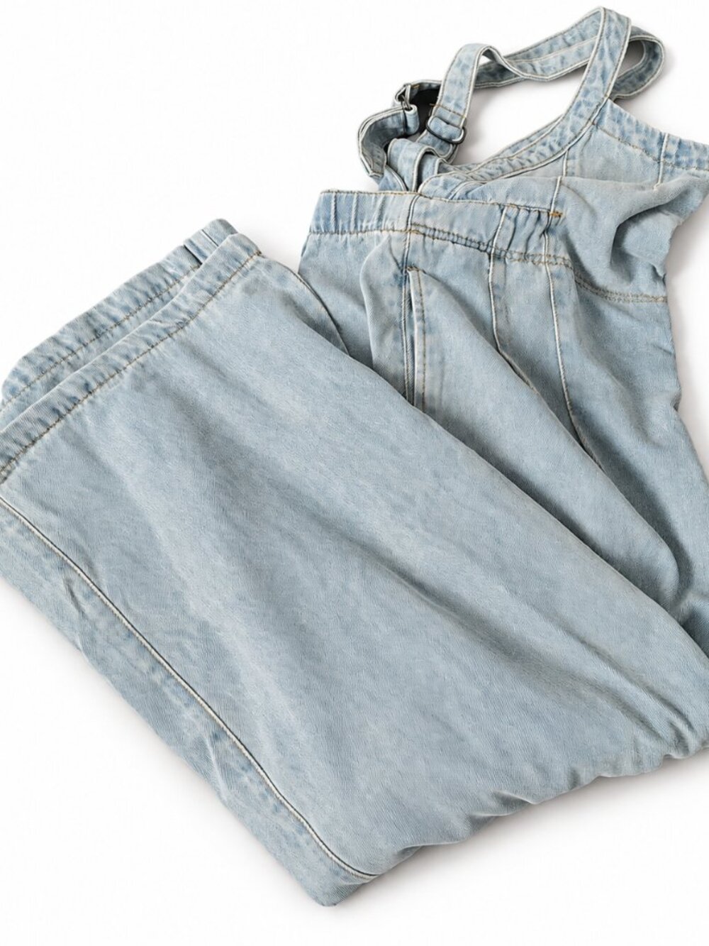 New Collection Denim Wide Leg Overalls Jumpsuit NWT